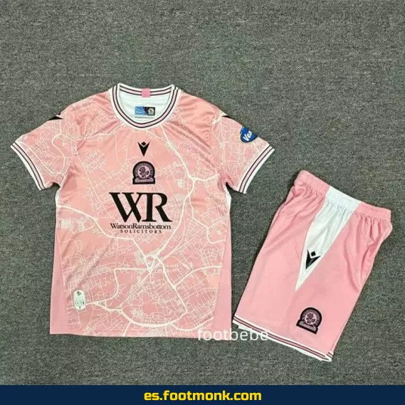 Camiseta Blackburn Rovers Niños 2024-2025 Rosa – Camisetas de Fútbol Oficiales para Niños