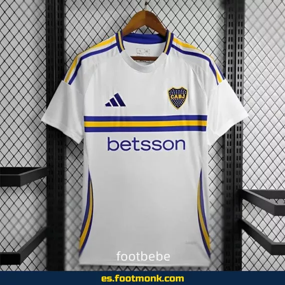 Camiseta de fútbol Boca Juniors 2024-2025 exterior blanca - Camisetas oficiales y personalizadas