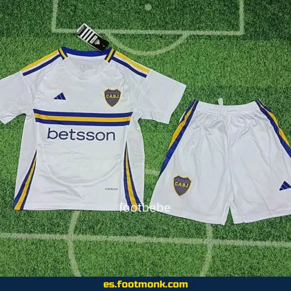 Camiseta Oficial Boca Juniors Niños 2024-2025 - Blanca - Tercera Equipación - Envío Rápido