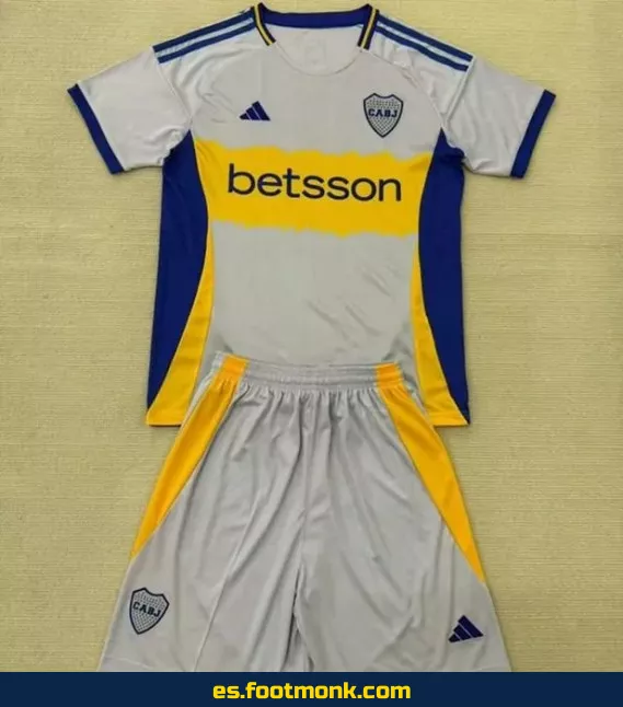 Camiseta Oficial Boca Juniors Niños 2025-2026 Gris – Edición Nueva Temporada