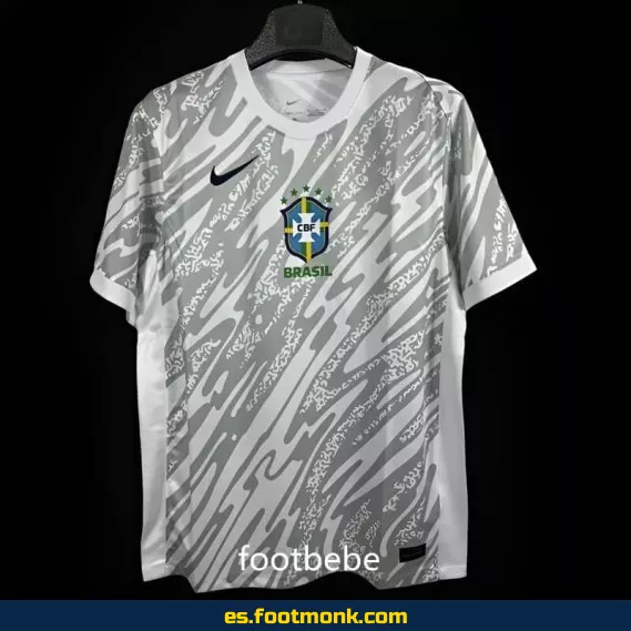 Camiseta de Portero de Brasil 2023-2024 Gris – Edición Especial – Réplica Oficial