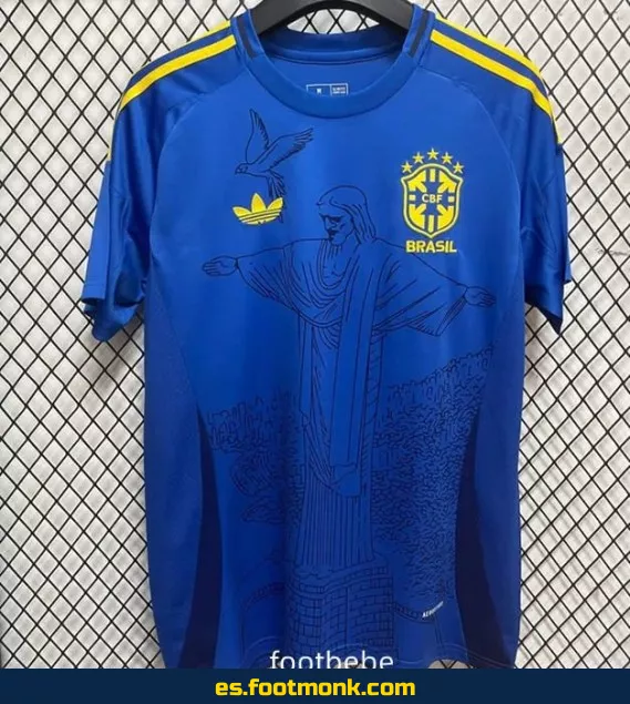Camiseta Retro Brasil 2024-2025 Azul – Edición Especial