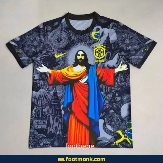 Camiseta Brasil 2025-2026 Edición Especial Jesús – Réplica Oficial