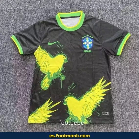 Camiseta de Brasil 2025-2026 Edición Especial Negra - Concepto Exclusivo
