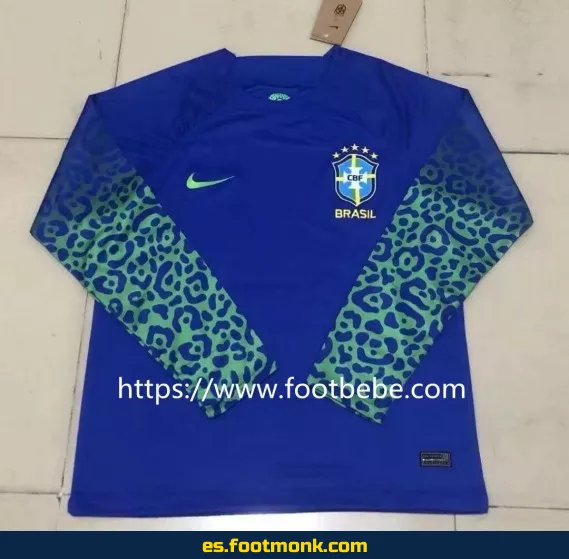 Camiseta de Brasil Copa del Mundo 2022 Manga Larga - Edición Especial - Réplica Oficial