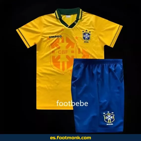 Camiseta Vintage Brasil 1994 Niños - Edición Especial - Envío a Domicilio