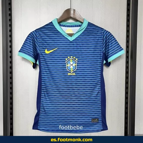 Camiseta Brasil Mujer 2024-2025 Visitante Azul – Edición Oficial – Envío a Domicilio