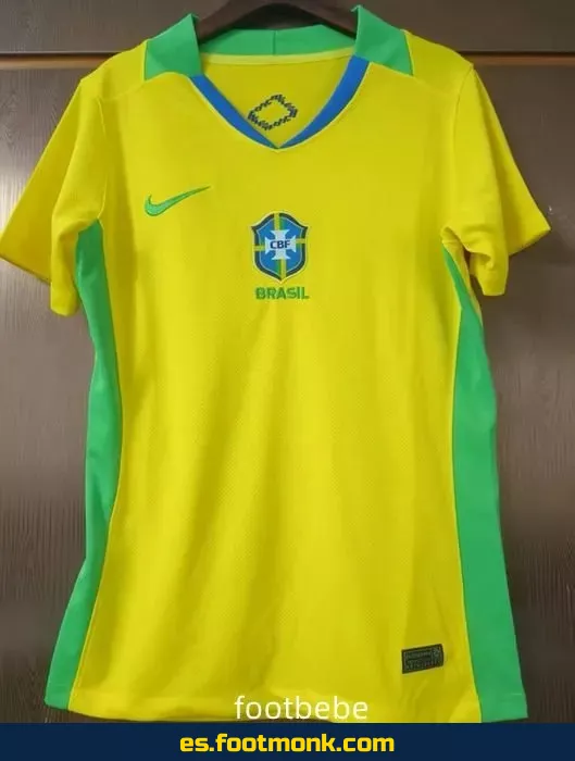 Camiseta Brasil Mujer 2025 Amarilla - Edición Oficial