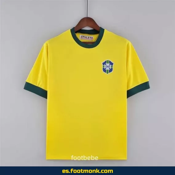 Camiseta Brasil Vintage 1970 Local - Edición Retro Oficial