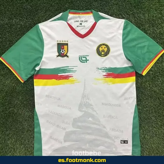 Camiseta de Fútbol Camerún 2025-2026 Blanca – Edición Oficial