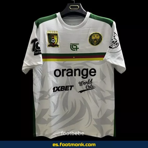 Camiseta de Entrenamiento de Camerún 2025-2026 Blanca – Oficial, Edición Especial