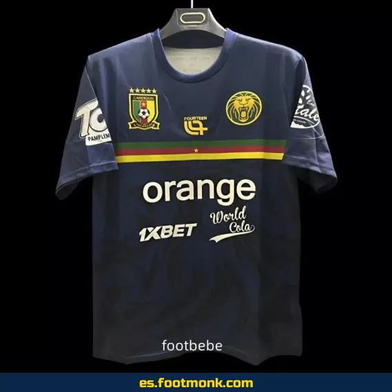 Camiseta de Entrenamiento de Camerún 2025-2026 – Azul (Réplica Oficial)