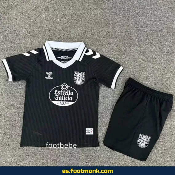 Camiseta Oficial Celta de Vigo Niños 2025 - Edición Especial 100 Años - Negra