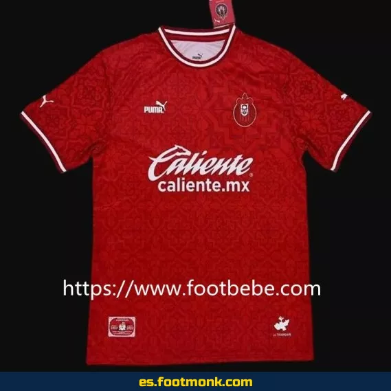Camiseta Oficial Chivas Guadalajara 100 Aniversario - Edición Especial Roja