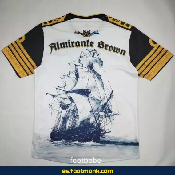 Camiseta Club Almirante Brown 2021 Portero Edición Aniversario Blanca – Réplica Oficial