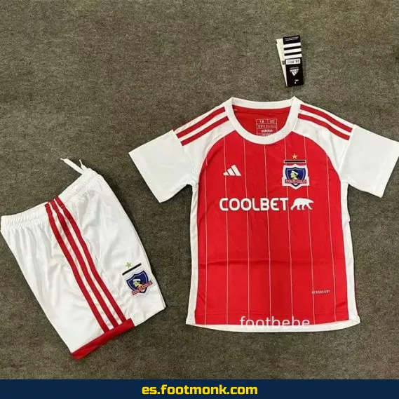 Camiseta Oficial Colo-Colo Niños 2024-2025 - Roja - Edición Nueva Temporada