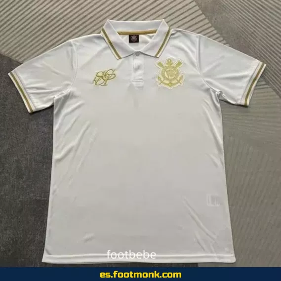 Camiseta Polo Corinthians 2025-2026 Blanca - Edición Oficial