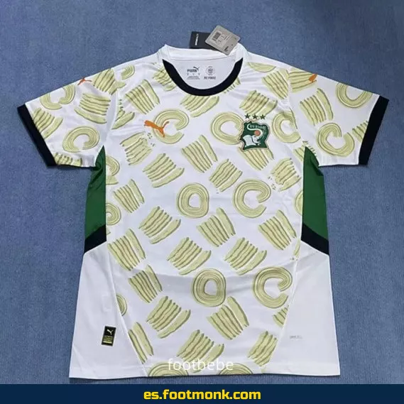 Camiseta Costa de Marfil 2024-2025 Blanca Edición Especial