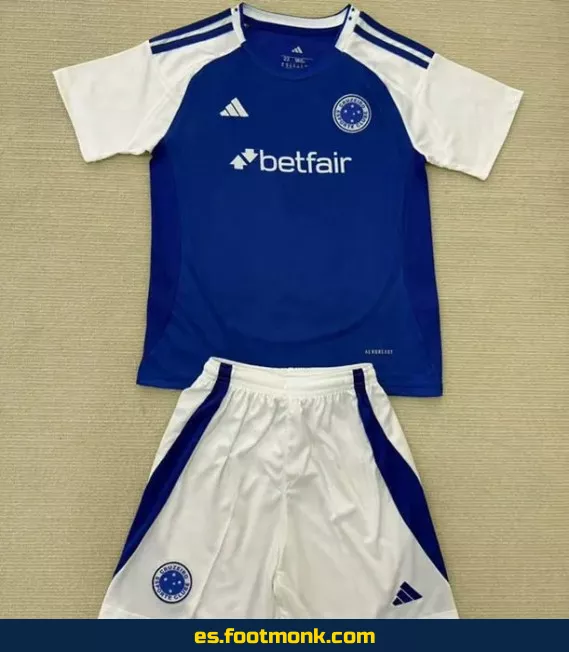 Camiseta Oficial Cruzeiro Niños 2025-2026 - Edición Domicilio | Compra Online