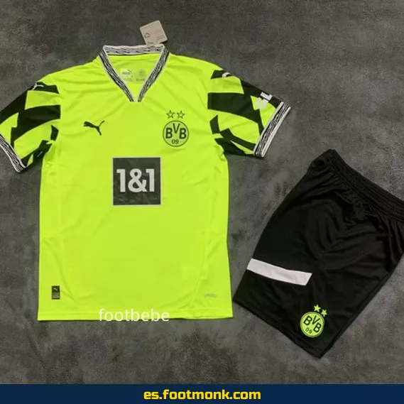Camiseta Borussia Dortmund Infantil 2025-2026 Verde Fluorescente – Edición Oficial