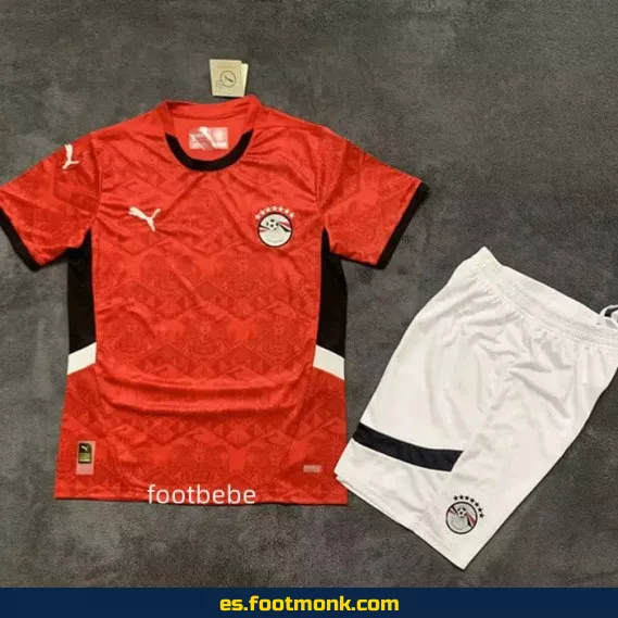 Camiseta Egipto Niños 2024-2025 Local Roja – Edición Oficial