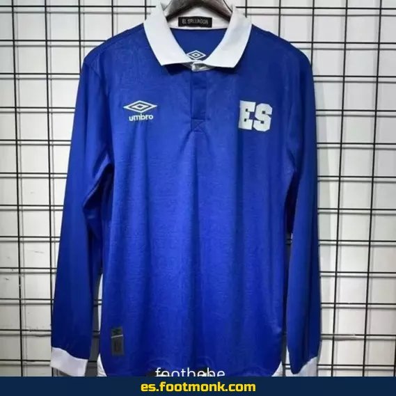 Camiseta Oficial de El Salvador 2025-2026 Local Manga Larga – Edición Especial