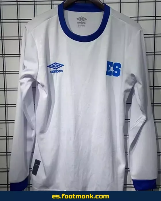 Camiseta Oficial de El Salvador 2025-2026 Visitante Manga Larga – Edición Especial