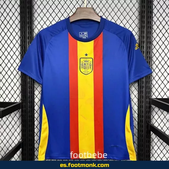 Camiseta España 2024-2025 Pre-Match Azul Rojo Amarillo – Edición Oficial