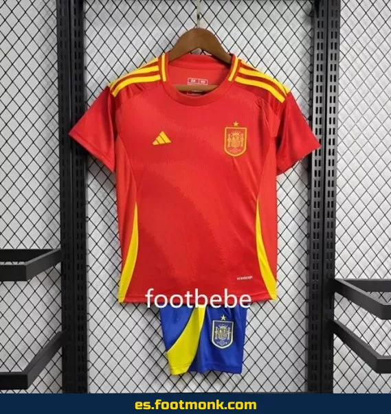 Camiseta Oficial de España Infantil Euro 2024 Local Roja – Compra Online