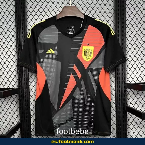 Camiseta de Portero de la Selección Española Euro 2024 Negra - Edición Oficial