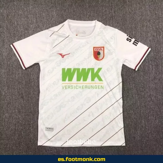 Camiseta Oficial FC Augsburg Local 2024-2025 - Blanca - Nueva Temporada - Envío a Domicilio