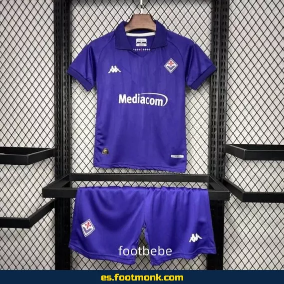 Camiseta Fiorentina Niños 2024-2025 Local Violeta – Oficial, Personalizada y de Alta Calidad