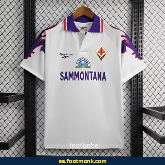 Camiseta retro Fiorentina 1995-1996 exterior blanco - Edición clásica
