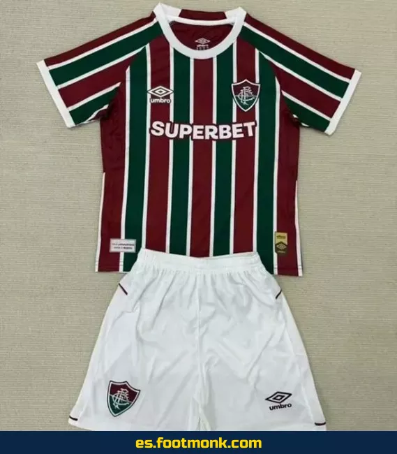 Camiseta Fluminense Infantil 2025-2026 Local - Edición Oficial para Niños