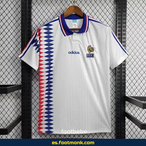 Camiseta Francia Vintage 1994 Exteriore Blanca - Edición Retro