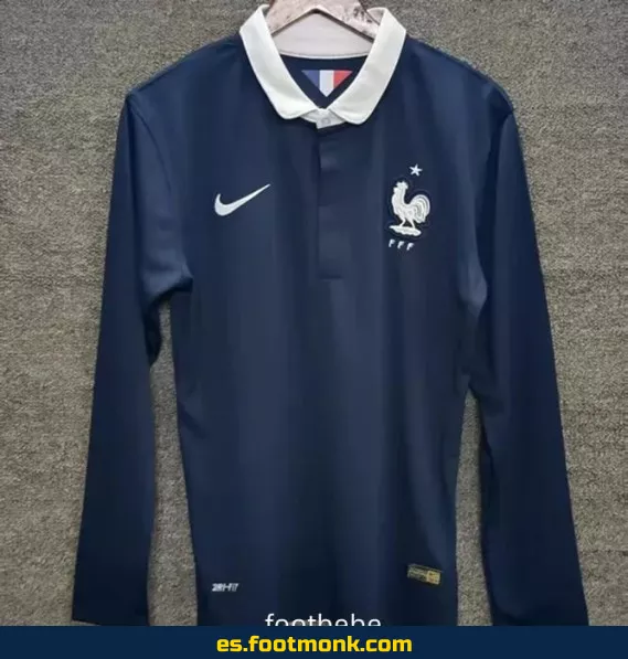 Camiseta Francia Vintage 2014 Local Manga Larga – Edición Retro