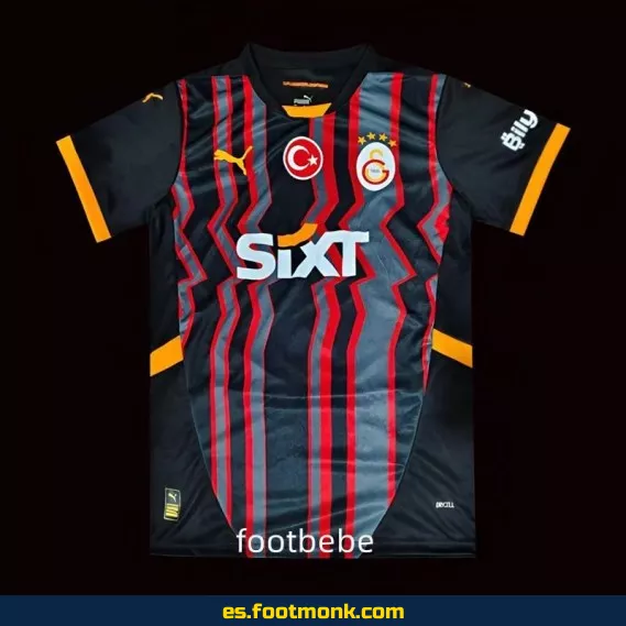 Camiseta Galatasaray Tercera Equipación 2024-2025 Negra – Edición Oficial