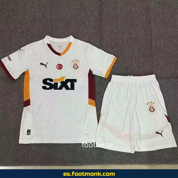Camiseta Galatasaray Niños 2024-2025 Visitante Blanca – Camisetas de Fútbol Oficiales