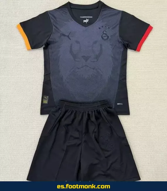 Camiseta Oficial Galatasaray Niño 2025-2026 Negra – Edición Nueva Temporada