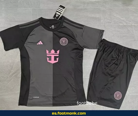 Camiseta Inter Miami Niños 2025-2026 Tercera Equipación Negra - Oficial