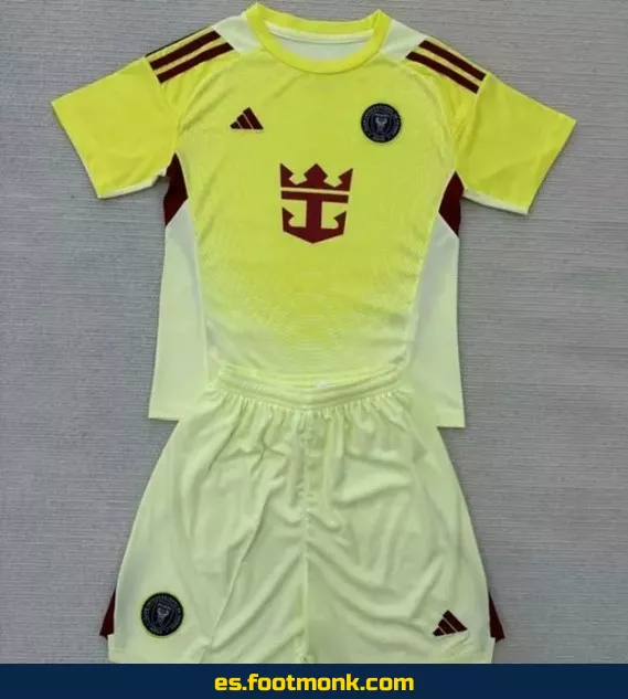 Camiseta Inter Miami Infantil 2025-2026 Amarilla – Edición Oficial para Niños