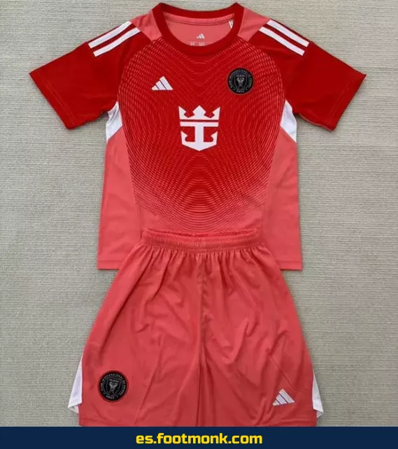 Camiseta Oficial Inter Miami Niños 2025-2026 - Roja, Edición Nueva Temporada