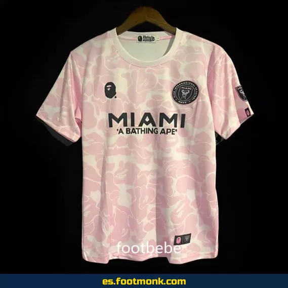 Camiseta Inter Miami x BAPE 2023-2024 Rosa – Edición Especial
