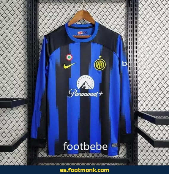Camiseta Inter Milan 2023-2024 Local Manga Larga - Edición Oficial