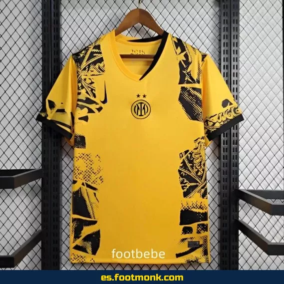Camiseta de fútbol Inter Milan 2024-2025 Tercera Edición Especial Amarilla