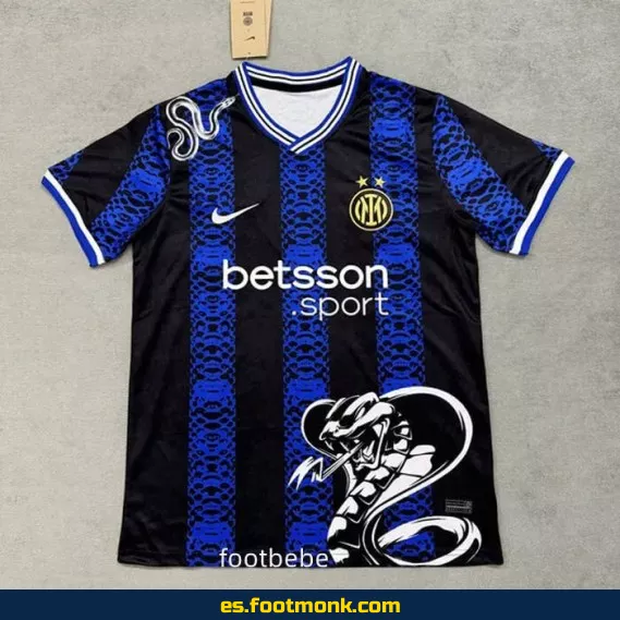 Camiseta Inter Milan 2024-2025 Serpiente Negra Azul – Edición Especial