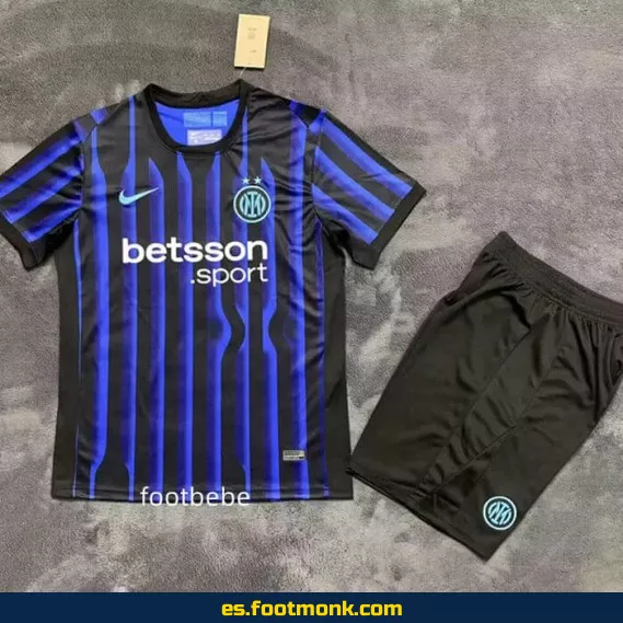 Camiseta Inter Milan Niños 2025-2026 Local - Oficial, Personalizada y de Alta Calidad