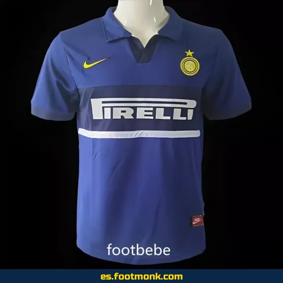 Camiseta Retro Inter Milan Tercera Equipación 1998-1999 Azul – Edición Vintage