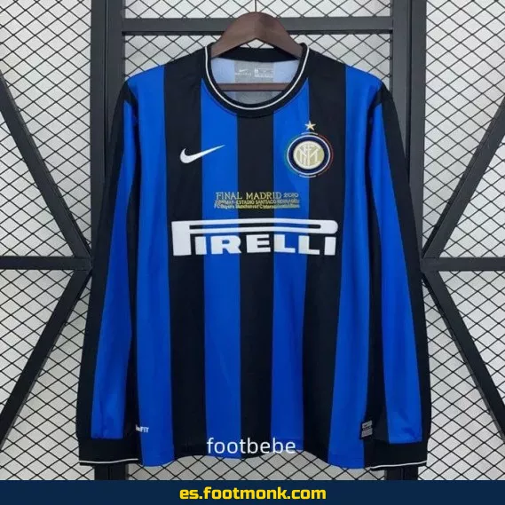 Camiseta Retro Inter Milan 2009-2010 Local Manga Larga - Edición Clásica