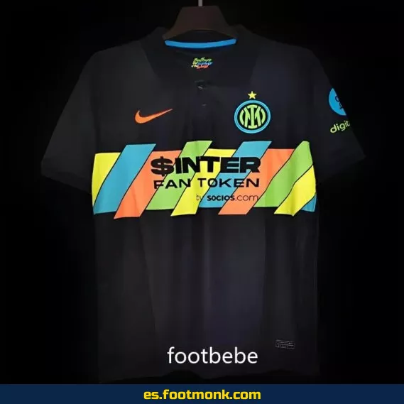 Camiseta Inter Milan Vintage 2021-2022 Tercera Equipación Negra - Edición Especial